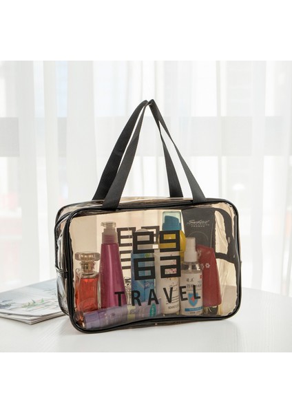 Büyük Ölçülü Taşınabilir Pvc Kozmetik Çantası - El Şeffaf Su Geçirmez Kozmetik Yıkama Çantası - Çok Işlevli Çanta (Yurt Dışından) modelleri