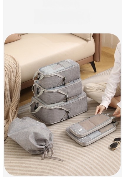 Seyahat Saklama 4 Parçalı Set - Bagaj Saklama Seti - Iş Gezisi, Ev Kıyafetleri, Sıralama ve Sıkıştırma (Yurt Dışından) modelleri