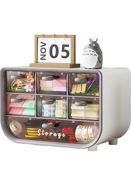 Masaüstü Çok Fonksiyonlu Saklama Kutusu - Öğrenci Yurdu Kozmetik Kırtasiye Kutusu - Takı Şeffaf Kutu (Yurt Dışından)