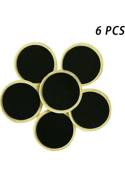 6 Adet Tarzı Yapıştırıcı Olmadan Hızlı Onarım Aracı Bisiklet Ince Lastik Yamaları - Dağ/yol Bisikleti Lastik Iç Lastik Onarım Yamaları (Yurt Dışından)