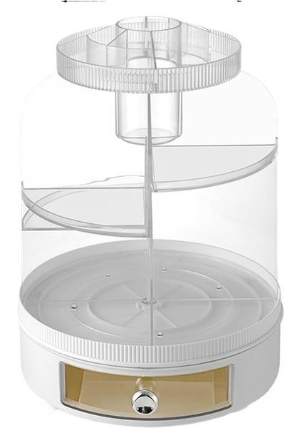 Kozmetik Saklama Kutusu - Döner Saklama - Şifonyer, Takı, Ruj, Çok Fonksiyonlu Saklama Kutusu (Yurt Dışından)