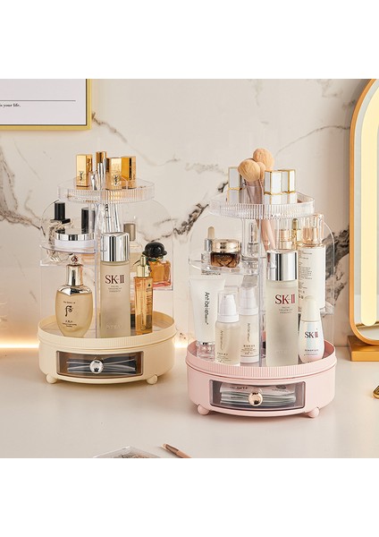 Kozmetik Saklama Kutusu - Döner Saklama - Şifonyer, Takı, Ruj, Çok Fonksiyonlu Saklama Kutusu (Yurt Dışından) modelleri