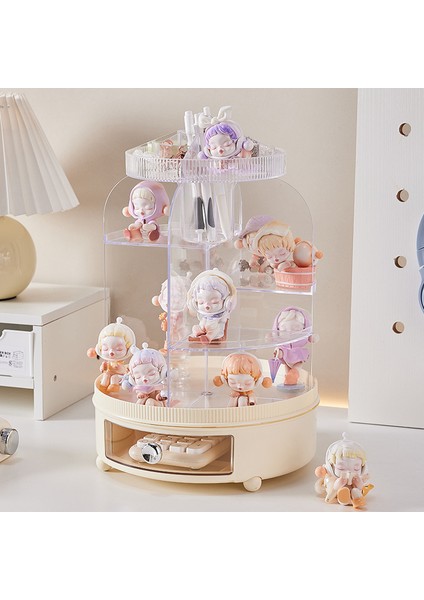 Kozmetik Saklama Kutusu - Döner Saklama - Şifonyer, Takı, Ruj, Çok Fonksiyonlu Saklama Kutusu (Yurt Dışından) fırsatları