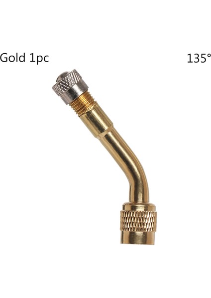 Altın 135 Tarzı Kamyon Motosiklet Bisiklet Aksesuarı Adaptörü Araba Valf Uzatma Gövdesi Pirinç Yüksek Kalite 1 Adet Derece Hava Lastik Valfi (Yurt Dışından)