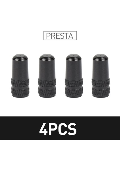 4 Adet Siyah Stil Alüminyum Alaşımlı Bisiklet Lastiği Presta Valf Kapak Koruyucu Mtb Yol Bisikleti Toz Geçirmez Presta Valf (Yurt Dışından)