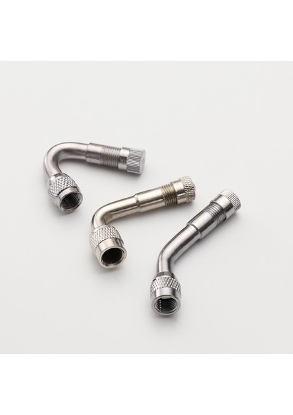 Gümüş 90 Stili Araba Kamyon Motosiklet Bisiklet Aksesuarları Için Uzatma Adaptörlü Derece Açılı Pirinç Hava Lastik Valfi Gövdesi (Yurt Dışından) indirimleri