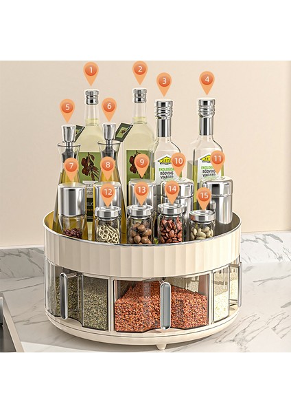 Mutfak Baharat Kutusu - Dönebilen Baharat Rafları (Yurt Dışından) fiyatları