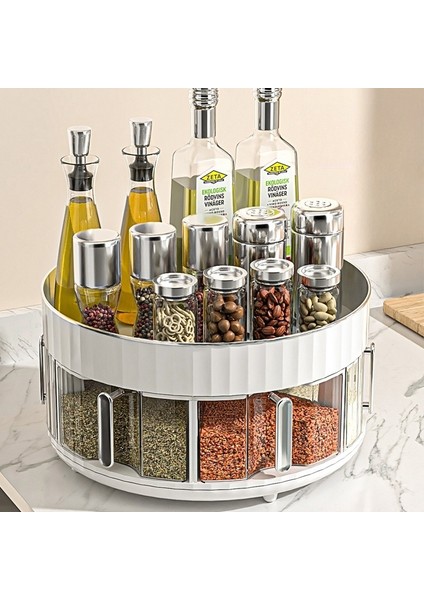 Mutfak Baharat Kutusu - Dönebilen Baharat Rafları (Yurt Dışından)