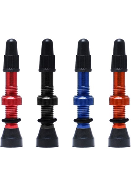 48 mm Siyah 2 Adet Stil Yol Tüpü Jant Alaşımlı Veya Pirinç Gövdeli 1 Çift Presta Valfli Bisiklet Lastiği Brass Kapak ve Araç ile (Yurt Dışından)