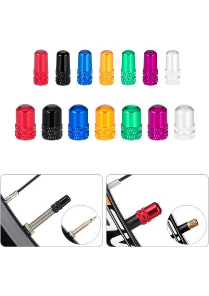 Type2.mor Stil 2 Adet Alüminyum Bisiklet Lastik Valf Kapağı Schrader/presta Valf Kapağı Bisiklet Lastik Kapakları Vakum Lastik Ağız Somun Bisiklet Aksesuarları (Yurt Dışından) fiyatları