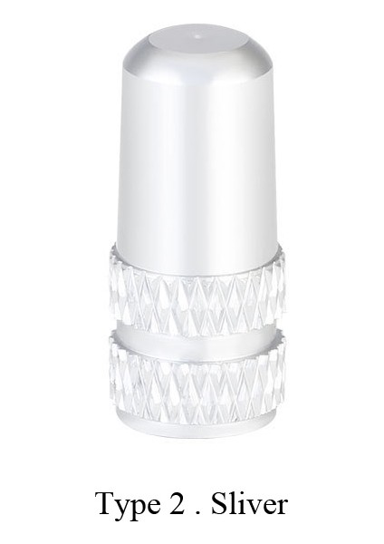 Type2.sliver Stili 2 Adet Alüminyum Bisiklet Lastik Valf Kapağı Schrader/presta Valf Kapağı Bisiklet Lastik Kapakları Vakum Lastik Ağız Somun Bisiklet Aksesuarları (Yurt Dışından)