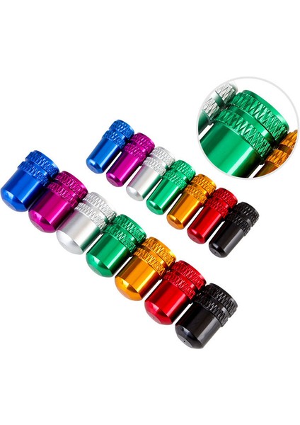 Type2.sliver Stili 2 Adet Alüminyum Bisiklet Lastik Valf Kapağı Schrader/presta Valf Kapağı Bisiklet Lastik Kapakları Vakum Lastik Ağız Somun Bisiklet Aksesuarları (Yurt Dışından) fırsatları