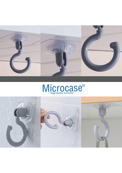 Yapışkanlı 360° Döner Başlıklı Çok Amaçlı Banyo Mutfak Eşya Vb. Kanca ASKILIK-AL4942 1 Adet fiyatları