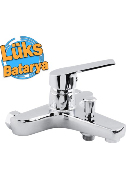 Lüks Banyo Bataryası Duvar Tipli Lavabo Mutfak Duş Musluğu Batarya Sıcak Soğuk Çift Su Girişli fiyatları