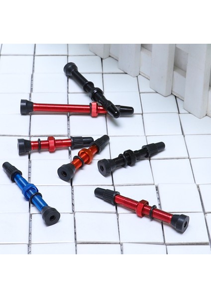 58MM Kırmızı Stil 1 Çift Bisiklet Alaşım Gövde Valf mm Bisiklet Fv Presta Tüpüsüz Lastik Valfı Mtb Yol Bisikleti Nipel Wtool Valf Kapağı ile (Yurt Dışından) fırsatları