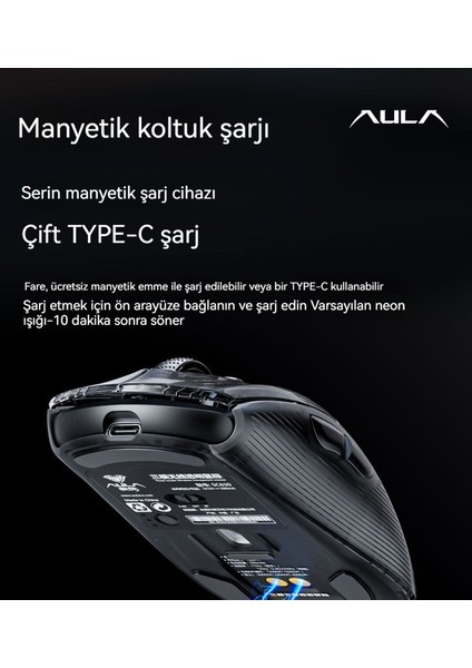 En Iyi Oyun Faresi Kablosuz Üç Modlu Şeffaf (Yurt Dışından) fırsatları