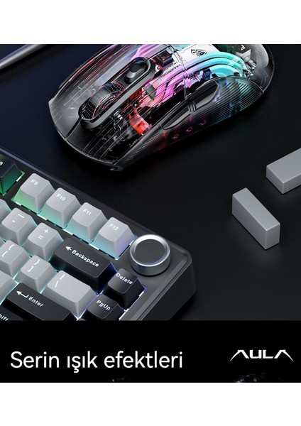 En Iyi Oyun Faresi Kablosuz Üç Modlu Şeffaf (Yurt Dışından) modelleri