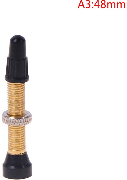 A3 Stili Mtb ve Yol Bisikleti Için Tüp Yokluğu Hazır Lastikler Için Bakır Tüp Yoklu Presta Valfi (Yurt Dışından)