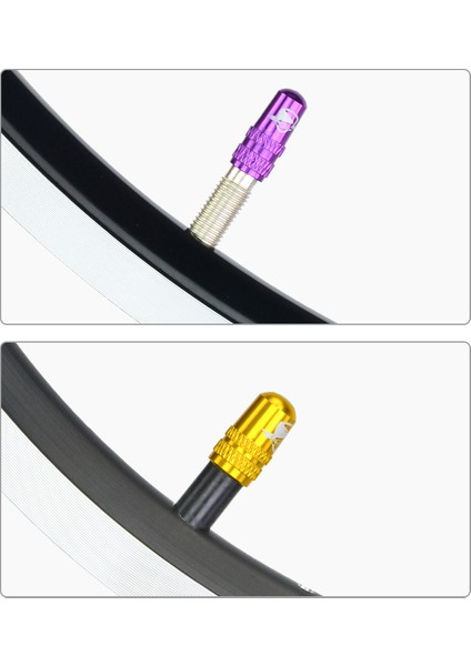 Şerit Presta 1 Çift Stili 2 Parça Onegoo Dağ Yol i Gaz Nozulu Kapağı Alüminyum Alaşımlı Presta Schrader Hava Valf Kapağı Iç Lastik Valf Toz Kapağı (Yurt Dışından) modelleri