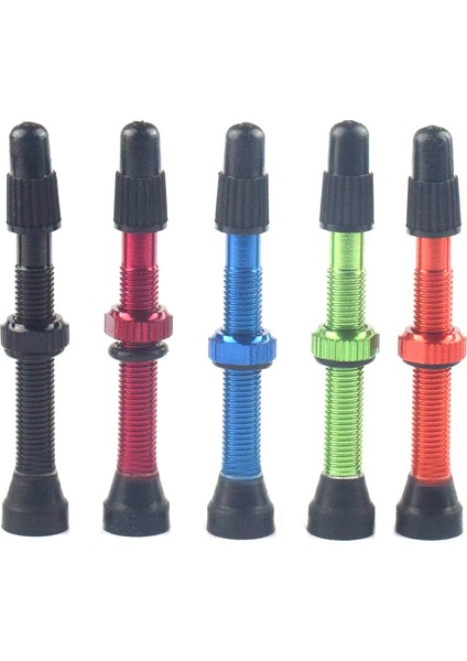 Kırmızı 60MM Tarzı Alaşım Gövdeli Bisiklet Fv Presta Tüp Yok Lastik Valfi Mtb Yol Dağ Bisikleti Lastik Tüpü Için Wtools Valf Kamı (Yurt Dışından)