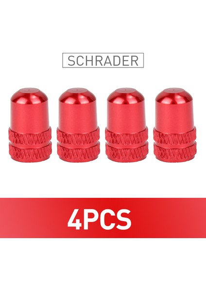 4 Adet Kırmızı Av Tarzı Alüminyum Alaşım Bisiklet Lastik Presta Valf Kapağı Bisiklet Koruyucu Yol Mtb Lastik Toz Geçirmez Avfv Valf Bisiklet Aksesuarları (Yurt Dışından)