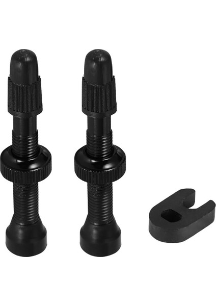 Siyah 58MM Tarzı 2 Adet Bisiklet Lastik Valfı Bisiklet Gövde Alüminyum Çekirdek Tüp Yoklu Dağ Yol Bisikleti Vakum Nozulu, mm (Yurt Dışından) modelleri
