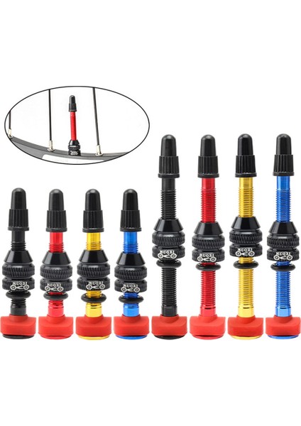 No.2 Tarzı Yeni Fransız Vakum Lastik Hava Valfı Bisiklet Tüpüsüz Jant Alüminyum Vana Çekirdeği Aksesuarları Bisiklet Valfı (Yurt Dışından) modelleri