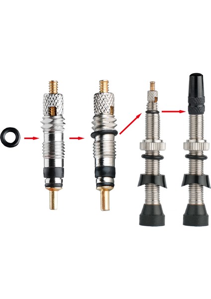 Schrader Core 24PC Stili Deemount Üst Presta Valf Çekirdeği Pirinç C Fv Mtb Yol Bisikleti Kauçuk Hava Kompresörü Yedek Parça Aracı Opsiyonel (Yurt Dışından)