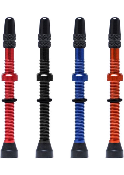 Kırmızı 48MM Tarzı Motosiklet Lastik Hava Vanası Tüp Olmayan Tekerlek Vanası Kiti Bakır Çekirdek Alaşım Gövde Kauçuk Tabanlı, mm (Yurt Dışından) modelleri