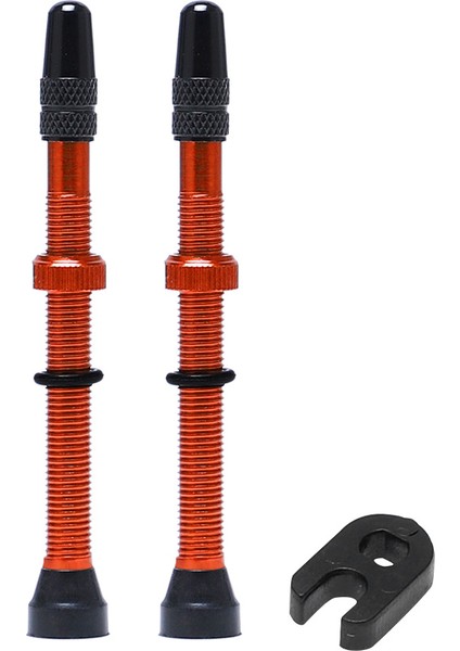 Kırmızı 48MM Tarzı Motosiklet Lastik Hava Vanası Tüp Olmayan Tekerlek Vanası Kiti Bakır Çekirdek Alaşım Gövde Kauçuk Tabanlı, mm (Yurt Dışından) indirimleri