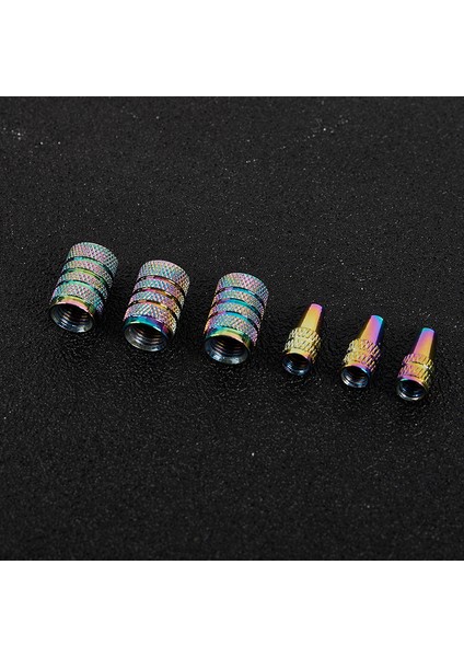 C Stili Gökkuşağı Renkli Bisiklet Valf Kapağı Mtb Tekerlek Jant Lastik Gövde Hava Valf Kapağı Bisiklet Alüminyum Basınç Valf Kapakları Toz Kapağı (Yurt Dışından) fırsatları