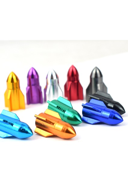 4 Adet Siyah Stil Bisiklet Gaz Nozulu Kapağı C Alüminyum Araba Schrader Valf Kapağı Roket Modelleme Gaz Nozulu Valf Toz Kapağı Kapak (Yurt Dışından) modelleri