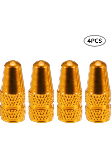 4 Adet Altın Tarzı Bisiklet Lastik Valf Kapakları Ultrahafif Alüminyum Dağ Yolu Bisikleti Valf Kapağı Için Presta Lastik Valf Koruyucu Toz Kapakları (Yurt Dışından)