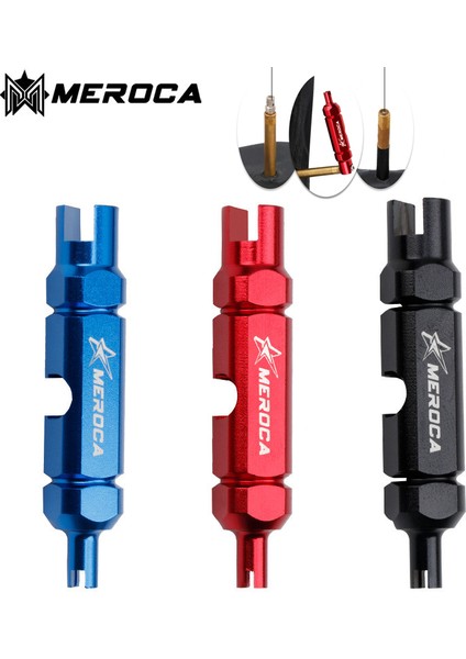 Kırmızı Stil Bisiklet Tüpüsüz Aracı Presta Schrader Valf Tüp Av Fv Valf Makara Uzatma Çıkarma Anahtarı (Yurt Dışından) modelleri