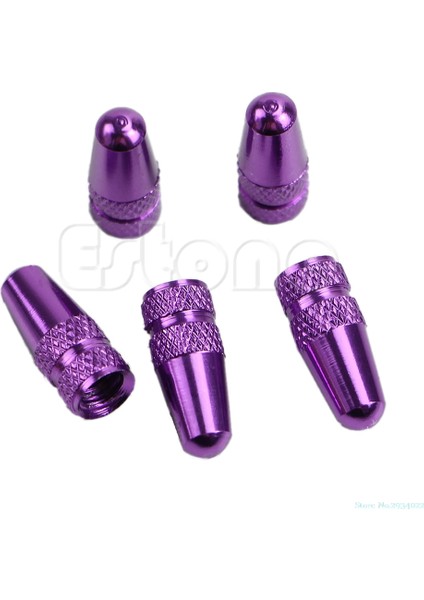 Mor Tarzı Taşınabilir Bisiklet Mtb Presta Tekerlek Jant Lastik Gövde Hava Valf Kapağı Toz Kapağı (Yurt Dışından)