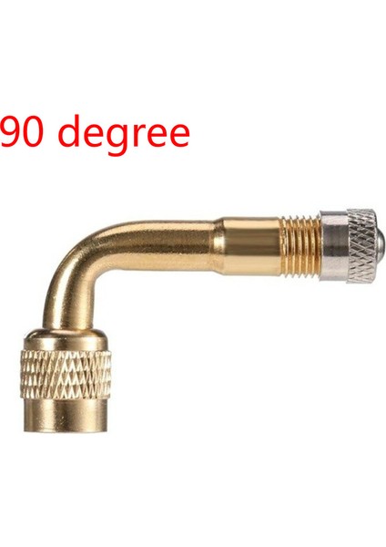 Pirinç 90 Derece Stili Laiton Bisiklet Hava Lastiği Vana Uzatması Derece Açı Bisiklet Motosiklet Vana Adaptörü Lastik Şişirme Tüpü Uzatma Adaptörü (Yurt Dışından)