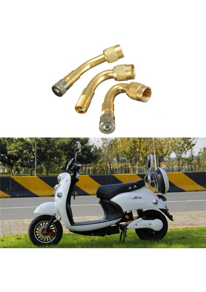 Pirinç 90 Derece Stili Laiton Bisiklet Hava Lastiği Vana Uzatması Derece Açı Bisiklet Motosiklet Vana Adaptörü Lastik Şişirme Tüpü Uzatma Adaptörü (Yurt Dışından) modelleri