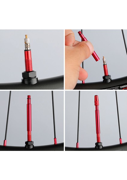 VC007BGD2P Stili Bisiklet 1 Çift Presta Valf Uzatma Kapağı C Alüminyum Alaşımı Anodize Fv Uzatma Sabit Yol Bisikleti Jantları Için (Yurt Dışından)
