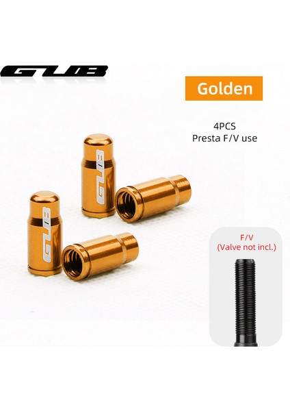 PRESTAGOLDEN4PCS Stili Gub Bisiklet Valf Kapağı Opsiyonel Schrader Av Presta Fv C-Machined Alaşım Anodize Nipel Kapağı Paslanmaz Ücretsiz (Yurt Dışından)