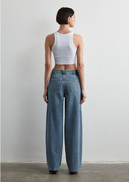 Rosalie Iconic Puslu Indigo Mavisi Jean PANTOLON1010778-88189 fırsatları