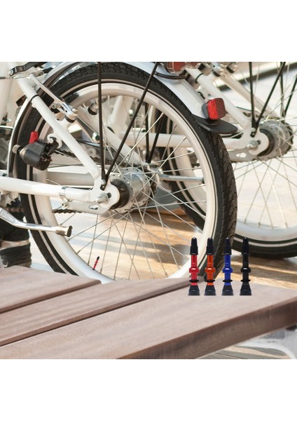 48 mm Mavi Stil Bisiklet Lastik Hava Valfi Tubeless Jant Valf Kiti Bakır Çekirdek Alaşım Gövde Kauçuk Tabanlı (Yurt Dışından) modelleri