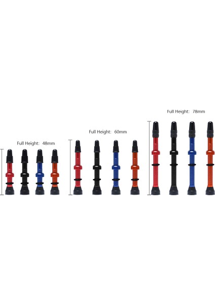 48 mm Mavi Stil Bisiklet Lastik Hava Valfi Tubeless Jant Valf Kiti Bakır Çekirdek Alaşım Gövde Kauçuk Tabanlı (Yurt Dışından) indirimleri