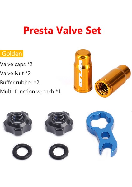 1 Takım Altın Tarzı 2 Adet Alüminyum Bisiklet Lastik Valf Kapakları Somun Seti Mtb Yol Bisikleti Tüp Valf Kapakları Avfv Schrader Valf Kapağı Presta Valf Kapakları (Yurt Dışından)
