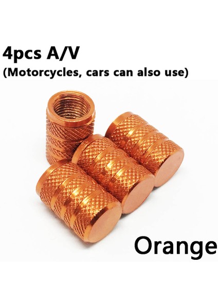 4 Adet Turuncu Tarzı 4 Adet Bisiklet Tekerlek Lastik Kapaklı Araba Motosiklet Kamyon Evrensel Tüp Lastik Bisiklet Av Sv Amerikan Hava Valfı Kapağı Toz Geçirmez 10 Renk (Yurt Dışından)