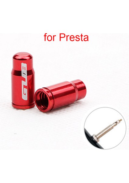 Presta Stili Kırmızı 2 Adet Alüminyum Bisiklet Lastik Vana Kapağı Schrader Presta Vana Kapağı Bisiklet Lastik Kapakları Vakum Lastik Ağız Somunu Bisiklet Aksesuarları (Yurt Dışından)