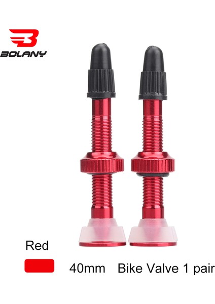 1 Çift 40MM Kırmızı Stil Bisiklet Tüpüsü Lastik Çekirdeği Için Bolany Mtb Bisiklet Genişletici Vanalar Alüminyum Alaşım Vanalar Bisiklet Onarım Aksesuarları (Yurt Dışından)