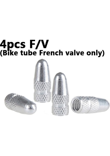 Fransız 4 Adet Gümüş Tarzı 4 Adet Alüminyum Alaşımlı Yol Mtb Pist Yarış Bisikleti Tüp Lastik Bisiklet Lastik Tekerlek Fv Fransız Valf Kap Presta Hava Valfi Renkleri (Yurt Dışından)