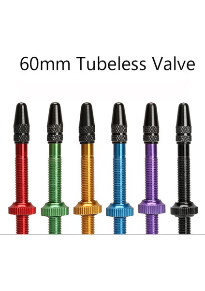 60 mm Altın Stili Bisiklet Lastiği Için Şişesiz Lastik Presta Valf Mtb Yol Bisikleti Lastiği Alüminyum Alaşımlı (Yurt Dışından) fırsatları