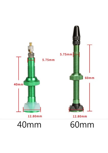 60 mm Altın Stili Bisiklet Lastiği Için Şişesiz Lastik Presta Valf Mtb Yol Bisikleti Lastiği Alüminyum Alaşımlı (Yurt Dışından) indirimleri
