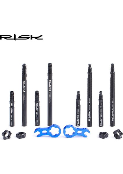 No.5 Tarzı Risk RA108 Entegre Çıkarılabilir Bisiklet Iç Lastik Valf Uzatma Uzantısı Çekirdek Anahtarı Alüminyum (Yurt Dışından) modelleri